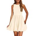 PRETTYGARDEN Womens Summer Bubble Sleeveless Mini Dress