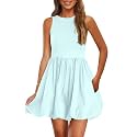 PRETTYGARDEN Womens Summer Bubble Sleeveless Mini Dress