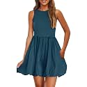 PRETTYGARDEN Womens Summer Bubble Sleeveless Mini Dress