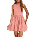 PRETTYGARDEN Womens Summer Bubble Sleeveless Mini Dress