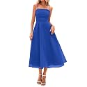 PRETTYGARDEN Womens Summer Dresses 2025 Spaghetti Strap