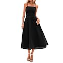PRETTYGARDEN Womens Summer Dresses 2025 Spaghetti Strap