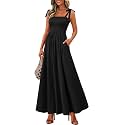 PRETTYGARDEN Womens Summer Dress Floral Smocked Maxi Dresses Beach Sundress