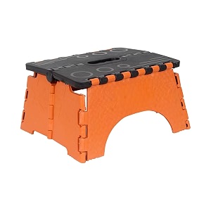prettykrafta 7 inches super strong folding step stool for adults and kids kitchen stepping stools garden step stool kitchen stool -pack of 1orange