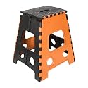 PrettyKrafts 18 Inches Super Strong Folding Step Stool for Adults and Kids, Kitchen Stepping Stools, Garden Step Stool Kitchen Stool -(Pack of 1),Orange
