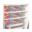 PrettyKrafts Waterproof Refrigerator Drawer Mats/Fridge Mats/Multipurpose Mats Set of 3 (Multi Checks) (3 Mats)