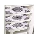 PrettyKrafts Waterproof Refrigerator Drawer Mats/Fridge Mats/Multipurpose Mats Set of 3 (Black)