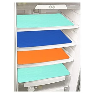 prettykrafts waterproof refrigerator drawer matsfridge matsmultipurpose mats set of 4 mix color