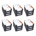 PrettyKrafts 6 Pcs Non Woven Large Capacity Shirt Stacker / Foldable &amp; Stackable Closet Wardrobe Cupboard Organizer / Foldable Storage Box / Multipurpose Clothes Organizer (Orange, 26x40x26 cm)