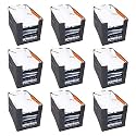 PrettyKrafts 9 Pcs Non Woven Shirt Stacker/Cloth Organizer for Storage/Closet &amp; Wardrobe Organizer for Storage/Foldable Shirt Organizer Cloth Storage Box (Orange, 26x40x26 cm)