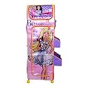 PrettyKrafts Barbie Fun Closet 4 Shelves, Kids Folding Wardrobe - Glam On!