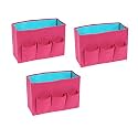 PrettyKrafts Magazine/Files Organiser - MultiUtility Storage Box Files/Catalogues Sorter - Desk Organizer - Pink