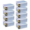 PrettyKrafts Set of 9 Non-Woven Printed Foldable Saree Covers/Wardrobe Organizer With Transparent Window And Zip/Clothes Storage Bag For Women's Lehenga, Suit Saree &amp; Other Accessories, (Diam Red)