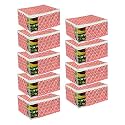 PrettyKrafts Set of 9 Non-Woven Printed Foldable Saree Covers/Wardrobe Organizer With Transparent Window And Zip/Clothes Storage Bag For Women's Lehenga, Suit Saree &amp; Other Accessories, (Diam Red)