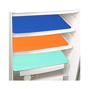 prettykrafts waterproof refrigerator drawer matsfridge matsmultipurpose mats set of 6 black