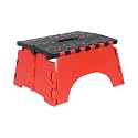 PrettyKrafts 7 Inches Super Strong Folding Step Stool for Adults and Kids, Kitchen Stepping Stools, Garden Step Stool Kitchen Stool -(Pack of 1),Red