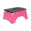 PrettyKraftys 7 Inches Super Strong Folding Step Stool for Adults and Kids, Kitchen Stepping Stools, Garden Step Stool Kitchen Stool -(Pack of 1),Pink