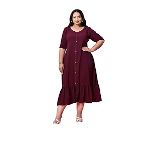 PrettyPlus by Desinoor.com Womens Plus Size Kurta