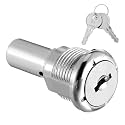 PRETYZOOM Vending Machine Tubular Lock with Keys Replacement - 5.1mm Top End Inner Thread Size Gumball Candy Machines Secure Lock Compact Size Easy Installation