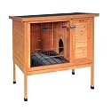 Prevue Hendryx Prevue Pet Products Small 460 Rabbit Hutch, Stained Wood