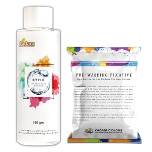 prewashing fixative powder  dyfix combo 150g each dye activator and colour fixer for kadam tie dye colors no t-shirt prewashing fixative dyfix combo