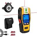 PREXISO 2-in-1 Stud Finder with Laser Level, Rechargeable Cross Line Laser