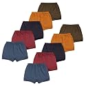 Pride Apparel Boys Trunk Premium Combed Cotton Pack of 10 (3 Months - 10 Years)