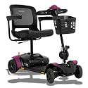 Pride Mobility Go Go Elite Traveller 2 Platinum Mobility Scooter – 300 lb Capacity, 17"x17" Seat, EZ Turn Technology, USA Made, in-Home Service, Manufacturer Warranty, 12AH Battery, Sugar Plum