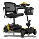 Pride Mobility Go Go Elite Traveller 2 Platinum Mobility Scooter – 300 lb Capacity, 17"x17" Seat, EZ Turn Technology, USA Made, in-Home Service, Manufacturer Warranty, 12AH Battery, Chell-o