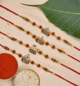 Rudraksh Mahadev Mahakal Trishul Rudraksh Rakhi Set