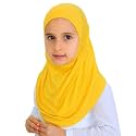 Prien Ready To Wear Hijab For Girls, Soft Viscose Muslim Scarf For Kids, Instant Islamic Clothing For Women For Ramadan, Eid