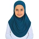Prien Ready To Wear Hijab For Girls, Soft Viscose Muslim Scarf For Kids, Instant Islamic Clothing For Women For Ramadan, Eid