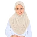 Prien Ready To Wear Hijab For Girls, Soft Viscose Muslim Scarf For Kids, Instant Islamic Clothing For Women For Ramadan, Eid