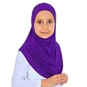 Prien Ready To Wear Hijab For Girls, Soft Viscose Muslim Scarf For Kids, Instant Islamic Clothing For Women For Ramadan, Eid