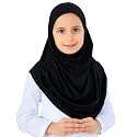 Prien Ready To Wear Hijab For Girls, Soft Viscose Muslim Scarf For Kids, Instant Islamic Clothing For Women For Ramadan, Eid