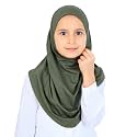 Prien Ready To Wear Hijab For Girls, Soft Viscose Muslim Scarf For Kids, Instant Islamic Clothing For Women For Ramadan, Eid