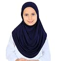 Prien Ready To Wear Hijab For Girls, Soft Viscose Muslim Scarf For Kids, Instant Islamic Clothing For Women For Ramadan, Eid