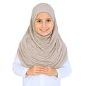 Prien Ready To Wear Hijab For Girls, Soft Viscose Muslim Scarf For Kids, Instant Islamic Clothing For Women For Ramadan, Eid