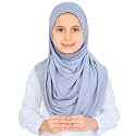 Prien Ready To Wear Hijab For Girls, Soft Viscose Muslim Scarf For Kids, Instant Islamic Clothing For Women For Ramadan, Eid