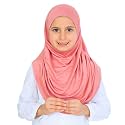 Prien Ready To Wear Hijab For Girls, Soft Viscose Muslim Scarf For Kids, Instant Islamic Clothing For Women For Ramadan, Eid