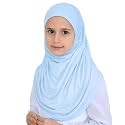 Prien Ready To Wear Hijab For Girls, Soft Viscose Muslim Scarf For Kids, Instant Islamic Clothing For Women For Ramadan, Eid