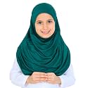 Prien Ready To Wear Hijab For Girls, Soft Viscose Muslim Scarf For Kids, Instant Islamic Clothing For Women For Ramadan, Eid