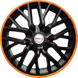 prigan 13 inch black orange wheel cover available in 1213141516 inch wheel cap universal model set of 4 pcs phantom gt black orange 13