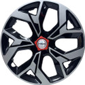 PRIGAN 15 INCH VOX SILVER BLACK Wheel Cover For NA Universal For Car