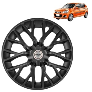 prigan alto k10 matte black wheel cover 1334 for alto k10set of 4 pcs press fitting model- phantom matte black 13