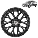 Prigan Amaze Matte Black Wheel Cover 14" for -Amaze,(Set of 4 Pcs) (Press Fitting) Model- Phantom_Black_14