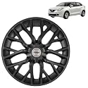 Prigan Baleno (Delta &amp; Sigma Only) Matte Black Wheel Cover 15" for Maruti Baleno,(Set of 4 Pcs) (Press Fitting) Model- Phantom_Black_15