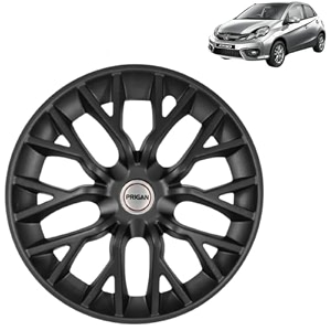 prigan brio matte black wheel cover 1434 for brioset of 4 pcs press fitting model- phantom_black_14