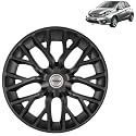 Prigan BRIO Matte Black Wheel Cover 14" for Brio,(Set of 4 Pcs) (Press Fitting) Model- Phantom_Black_14