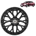 Prigan Ciaz Matte Black Wheel Cover 15" for Maruti Ciaz,(Set of 4 Pcs) (Press Fitting) Model- Phantom_Black_15